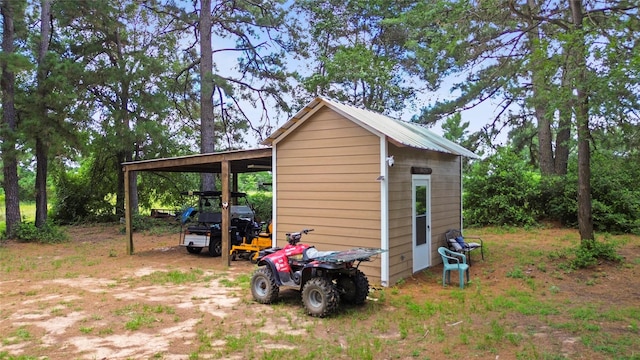 847 Cottletown Rd, Smithville, TX 78957 - view of outdoor structure featuring a carport