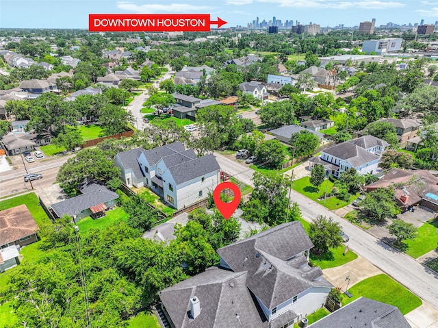 1214 Wakefield Dr, Houston, TX 77018 - aerial perspective of suburban area