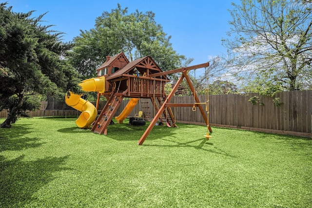 3611 18th St N, Texas City, TX 77590 - view of play area featuring a fenced backyard