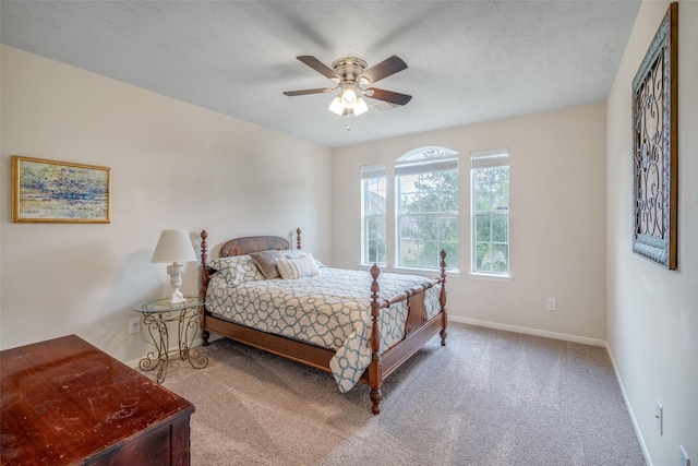 3602 Buchanan Hill Ln, Katy, TX 77494 - bedroom featuring light colored carpet and a ceiling fan