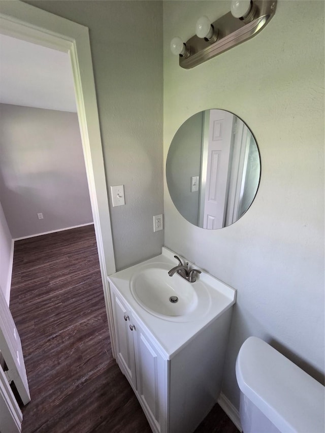 10606 Rubin St, Houston, TX 77047 - bathroom with vanity and wood finished floors
