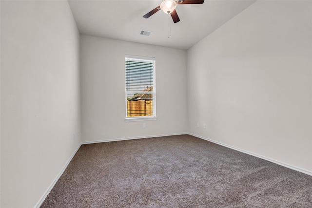 3510 Orchard Valley Ln, Spring, TX 77386 - carpeted spare room featuring a ceiling fan and baseboards