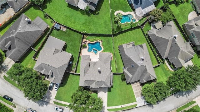 14822 Meridian Park Ln, Humble, TX 77396 - aerial perspective of suburban area with a pool