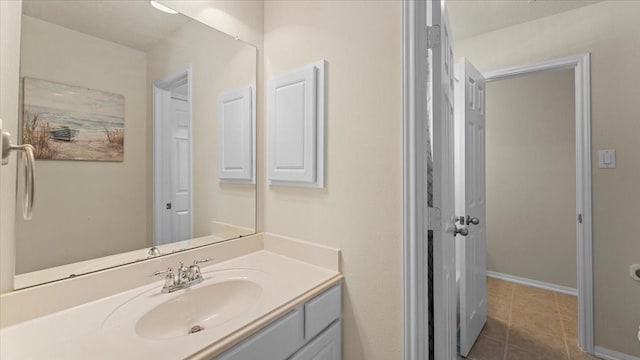 14822 Meridian Park Ln, Humble, TX 77396 - bathroom featuring vanity and tile patterned flooring