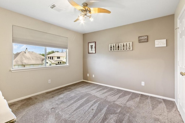 10415 Claybrook Dr, Houston, TX 77089 - spare room featuring ceiling fan and carpet floors