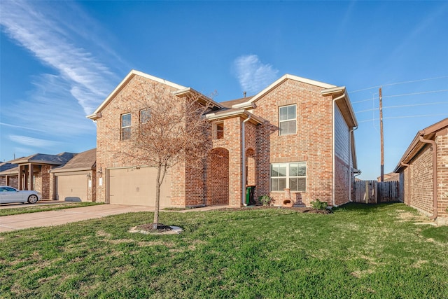 3022 Darlington Ct, Katy, TX 77494 - traditional-style home featuring an attached garage, concrete driveway, and brick siding