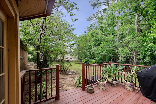 8519 Rebawood Dr, Humble, TX 77346 - deck featuring a grill