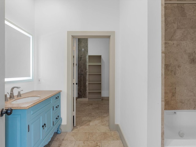2700 Albany St Unit 3A, Houston, TX 77006 - full bathroom with vanity and a bathtub