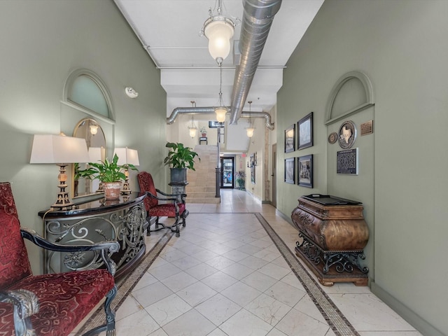 2700 Albany St Unit 3A, Houston, TX 77006 - corridor with inlaid floor details and baseboards