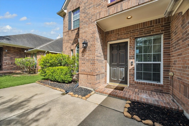 1402 Sullivan Springs Dr, Katy, TX 77494 - doorway to property with brick siding