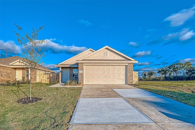 22156 Juniper Crossing Dr, New Caney, TX 77357 - single story home with brick siding, concrete driveway, and a garage