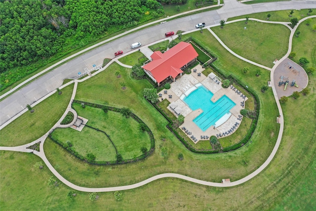507 Winburn Tide Ln, La Porte, TX 77571 - bird's eye view of a pool area