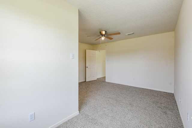 1117 Delores St, Kemah, TX 77565 - carpeted empty room with a ceiling fan and a textured ceiling