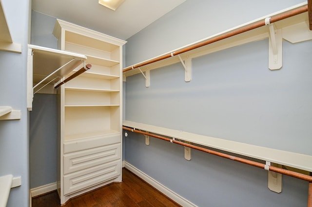28722 Maple Red Dr, Katy, TX 77494 - spacious closet featuring dark wood-style floors