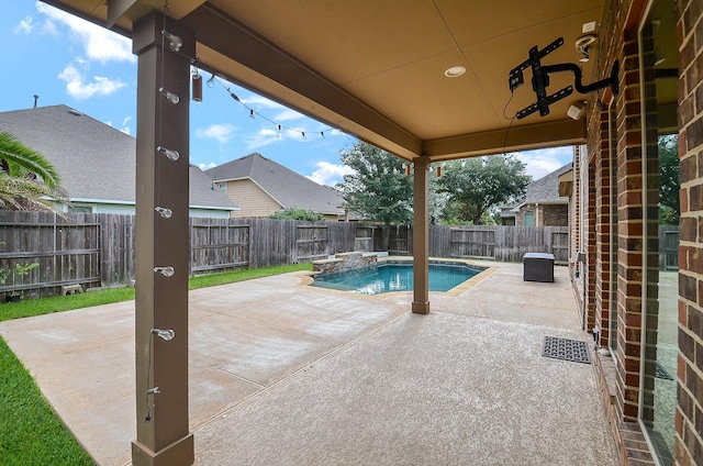 28722 Maple Red Dr, Katy, TX 77494 - view of pool featuring a patio and a fenced backyard
