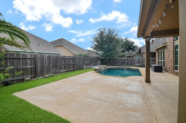 28722 Maple Red Dr, Katy, TX 77494 - view of pool with a patio and a fenced backyard