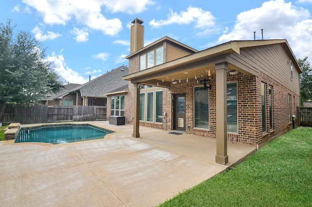 28722 Maple Red Dr, Katy, TX 77494 - view of pool with a fenced backyard and a patio