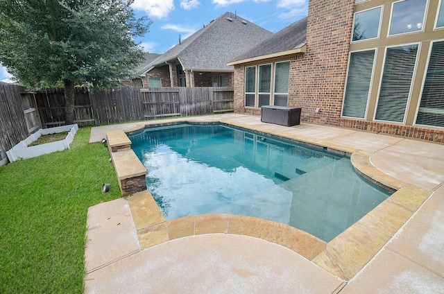 28722 Maple Red Dr, Katy, TX 77494 - view of pool with a fenced backyard and a patio