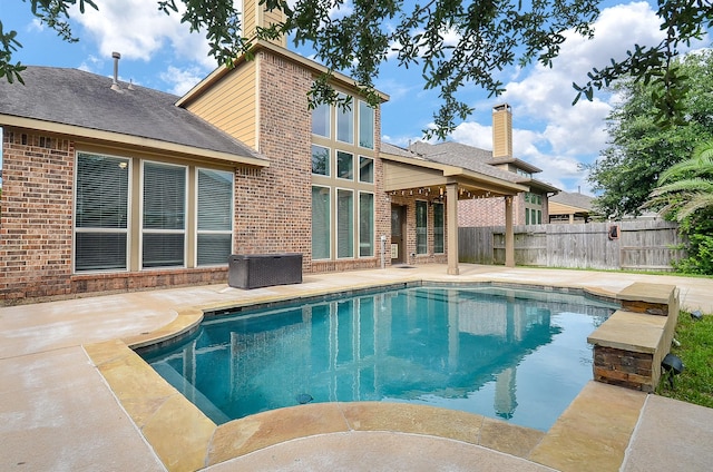 28722 Maple Red Dr, Katy, TX 77494 - view of pool with a patio area