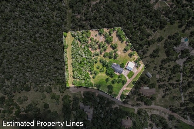 3135 Forest Hill E Rd, La Grange, TX 78945 - aerial overview of property's location with property boundaries highlighted