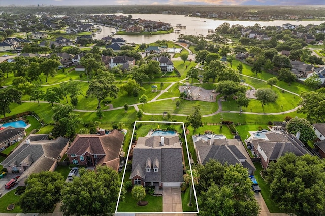 3732 Coral Reef Dr, Seabrook, TX 77586 - aerial view of residential area featuring property boundaries highlighted