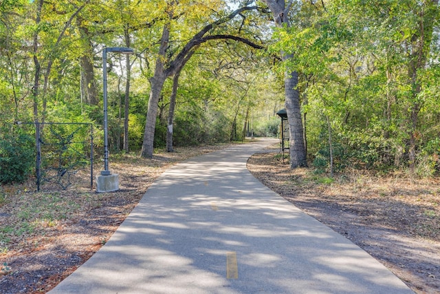 2435 Rooke Rd, Bryan, TX 77807 - view of home's community with a wooded view and driveway