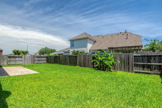 4126 Winesap Bend Dr, Stafford, TX 77477 - fenced backyard featuring a patio area