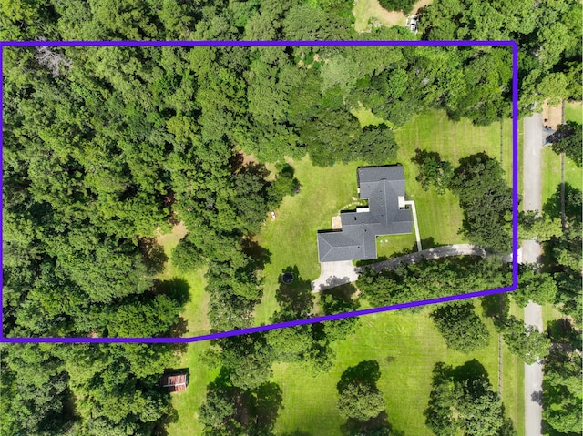 33933 Deer Creek Way, Stagecoach, TX 77355 - aerial view of property's location featuring property boundaries highlighted