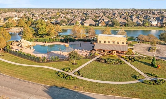 4300 Turnbridge Ct, Manvel, TX 77578 - aerial view of residential area with a large body of water