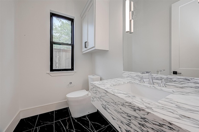 1506 W 43rd St, Houston, TX 77018 - bathroom with marble finish flooring and vanity