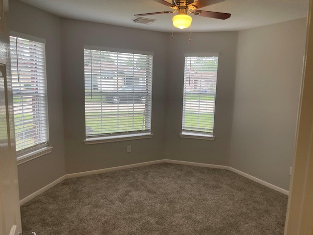 9311 Rippling Fields Dr, Houston, TX 77064 - carpeted spare room featuring ceiling fan and baseboards