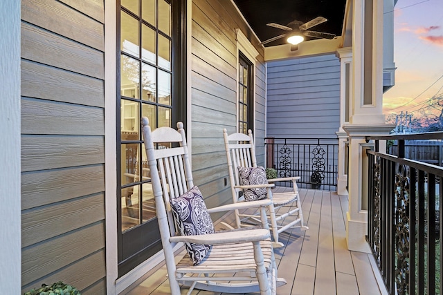 1022 W 22nd St, Houston, TX 77008 - porch featuring ceiling fan