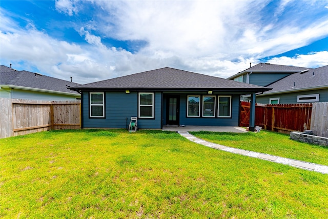 31714 Brandon Mill Trl, Fulshear, TX 77441 - rear view of property with a fenced backyard and a patio area