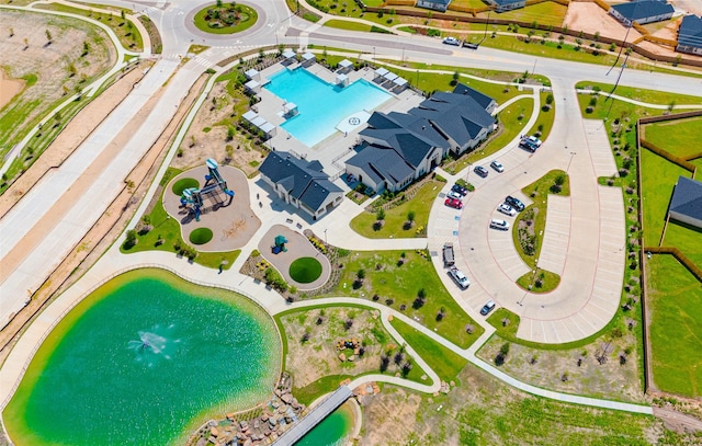 31714 Brandon Mill Trl, Fulshear, TX 77441 - aerial view of a pool area