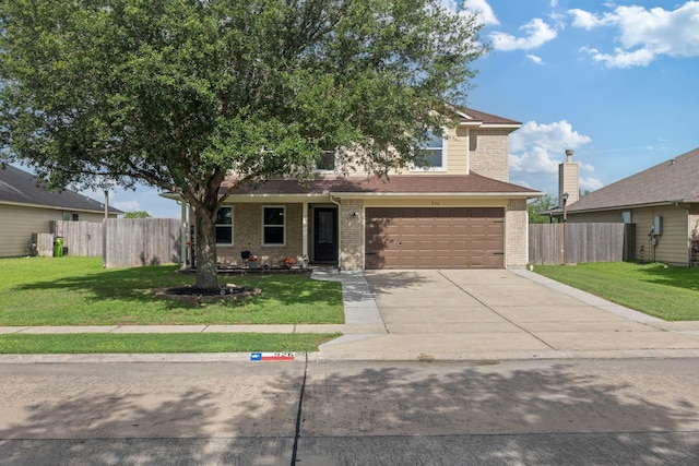 926 Seabourne Meadows Dr, Rosenberg, TX 77471 - view of front of property featuring an attached garage, driveway, and brick siding