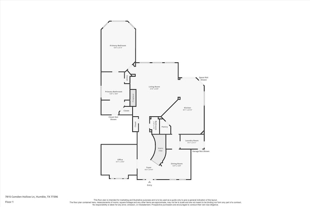 7815 Camden Hollow Ln, Humble, TX 77396 - view of property floor plan