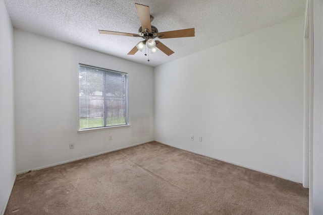 16830 Spruce Run Dr, Spring, TX 77379 - carpeted spare room with a ceiling fan and a textured ceiling