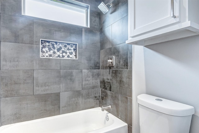 1743 Blue Water Hwy, Surfside Beach, TX 77541 - bathroom with toilet and washtub / shower combination