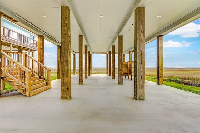 1743 Blue Water Hwy, Surfside Beach, TX 77541 - view of patio / terrace with stairway