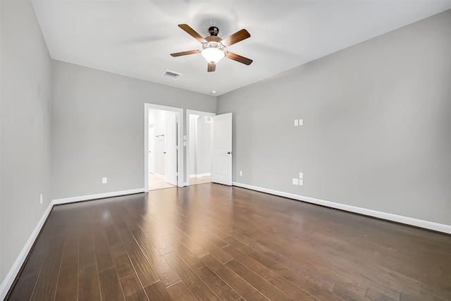 6222 Deer Run Xing, Katy, TX 77493 - unfurnished bedroom with wood finished floors and a ceiling fan