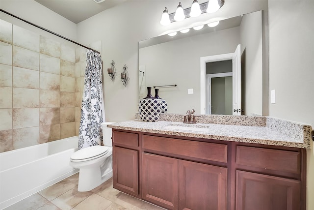 6222 Deer Run Xing, Katy, TX 77493 - bathroom with vanity, shower / bath combination with curtain, and tile patterned flooring