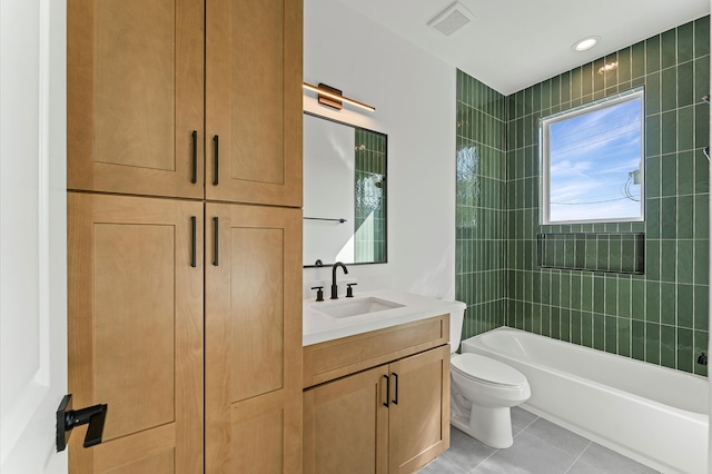 507 Middle St, Houston, TX 77003 - bathroom featuring vanity, tile patterned floors, and tub / shower combination