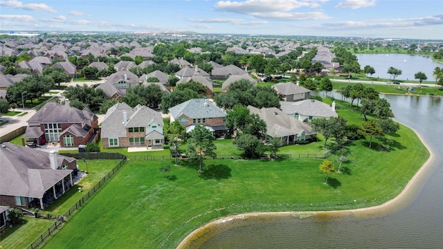 13508 Sweet Wind Ct, Pearland, TX 77584 - aerial view of residential area with a large body of water