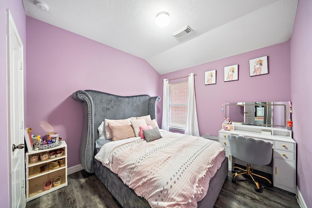 1727 Caldbeck Ln, Fresno, TX 77545 - bedroom with wood finished floors and lofted ceiling