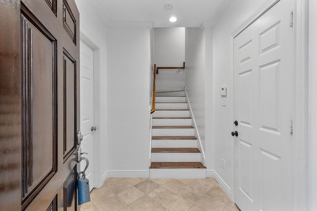1908 Greenwich Place Dr, Houston, TX 77019 - entryway with stairway and recessed lighting