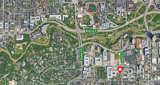 1908 Greenwich Place Dr, Houston, TX 77019 - aerial map of property and surrounding area