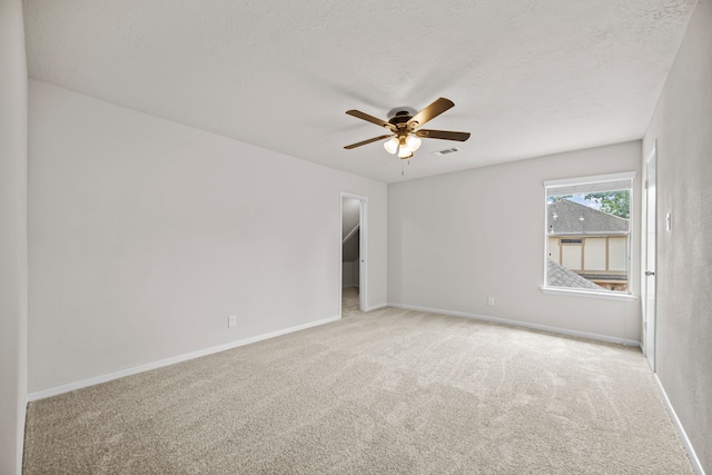 3503 Arbor Terrace Ct, Spring, TX 77388 - carpeted empty room featuring a ceiling fan and a textured ceiling