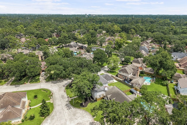 3503 Arbor Terrace Ct, Spring, TX 77388 - aerial perspective of suburban area featuring a heavily wooded area