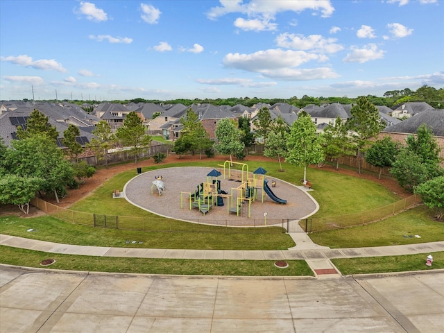 3723 Kerr Commons Ln, Houston, TX 77059 - aerial perspective of suburban area with a community park