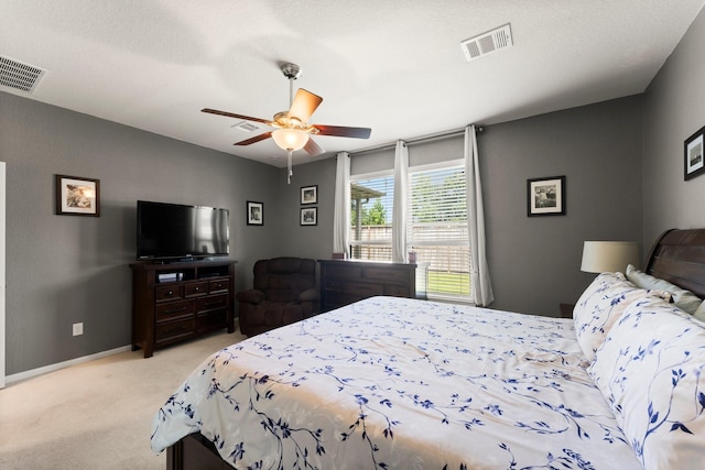 23707 Pennington Hills Dr, Spring, TX 77389 - carpeted bedroom with ceiling fan and baseboards